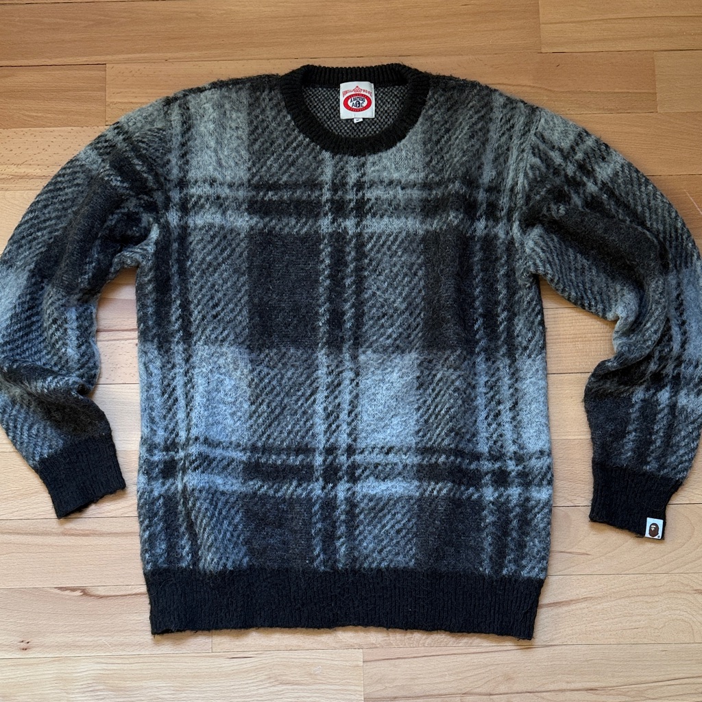 Men's Classic Plaid Crewneck Sweater